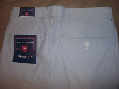 NEW! Saddlebred Pants Cotton Blue White 