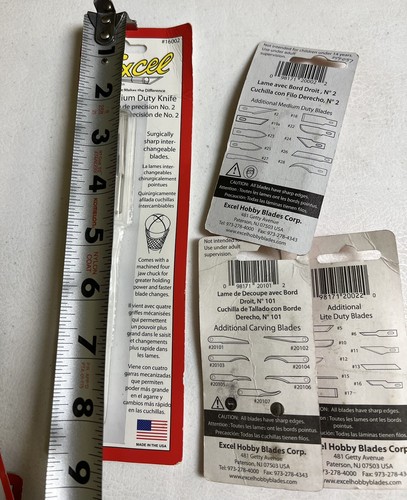 Excel 16002 K2 Medium Duty Knife +1 20101, 20002 20022 Blades Straight Curved - Picture 3 of 5