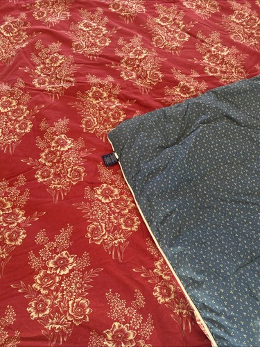 CHAPS RALPH LAUREN TELLURIDE Rosso Floreale REVERSIBILE Queen PIUMINO + SET 2 federe - Foto 3 di 21