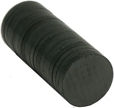 1" X 1/8" Ceramic Disc- Ceramic/Ferrite Magnet, Grade C-11