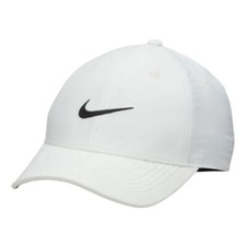 Nike Dri FIT Club Structured Heathered Cap Hat White Adult Unisex M/L HF5289 100
