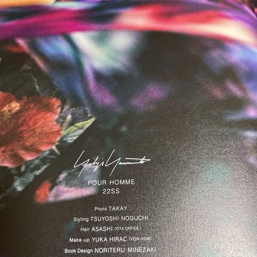 Yohji Yamamoto art catalog POUR HOMME 22 SS - Picture 2 of 10
