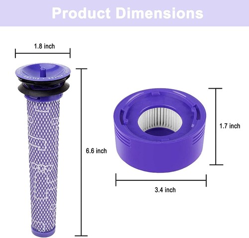 For Dyson V6 V7 V8 Filter Kit Absolute Animal Motorhead Trigger Replacement Hepa - Picture 5 of 5