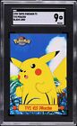 1999 Topps Pokemon card Series 1 #Tv2 Pikachu Character Cards Sgc 9 Mint