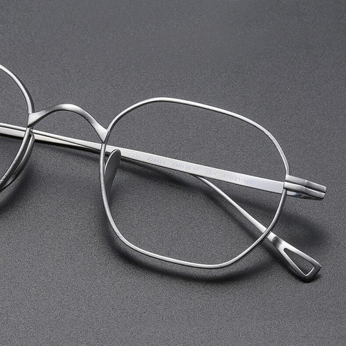 Vintage Elliptical Eyeglass Frames Metal Full Rim Glasses Women Men - Picture 3 of 15