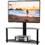 swivel gloss tv stand mount for 37-70 inch lcd led flat/curved screen tvs