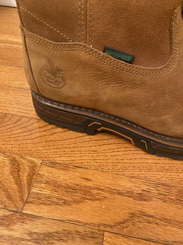 Georgia Men’s Suspension System Waterproof Wellington Brown Work Boots Sz 9 NWT - Picture 4 of 13
