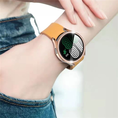 Bling Case Full Glass Screen Protector Cover For Samsung Galaxy Watch 4 40/44mm - Picture 8 of 14