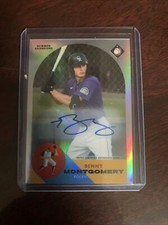 2022 Bowman Chrome Benny Montgomery ASCENSIONS AUTO #100/100 signed Rockies