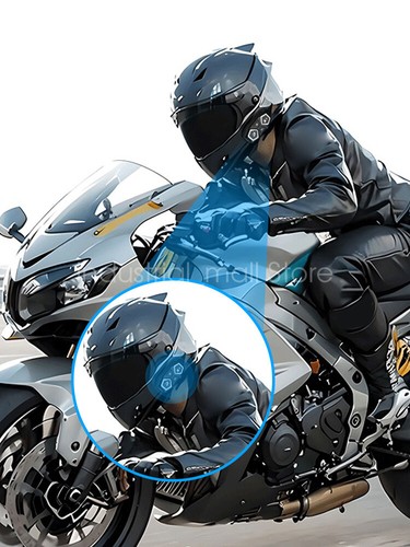 Wireless Bluetooth Helmet Headset Hands-Free Voice Assistant for Bike Motorcycle - Picture 20 of 24
