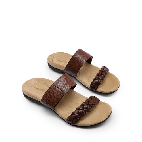 US Women Arch Support Slides Sandals Lightweight Adjustable Straps Flat Sandals - Picture 21 of 39