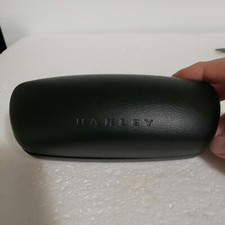 Oakley Black Leather Hinged Hard Case Sunglasses Glasses Case Clamshell