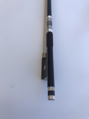 Carbon Fiber Violin Bow 1/4 (1pc) New Hand Made Real Horse Hair Ebony Frog - Picture 7 of 11