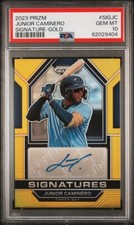2023 Prizm Junior Caminero Signatures Gold  10/10 PSA 10 Ssp 🔥 Rare 