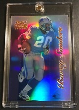 1996 BARRY SANDERS SELECT CERTIFIED MIRROR BLUE #33 45 MADE LIONS NM-MT