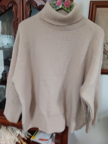 "LIN ONLINE" CREAMY BEIGE...40% WOOL..30% ACRYLIC..29% MODAL.....SIZE14-16 - Picture 7 of 7