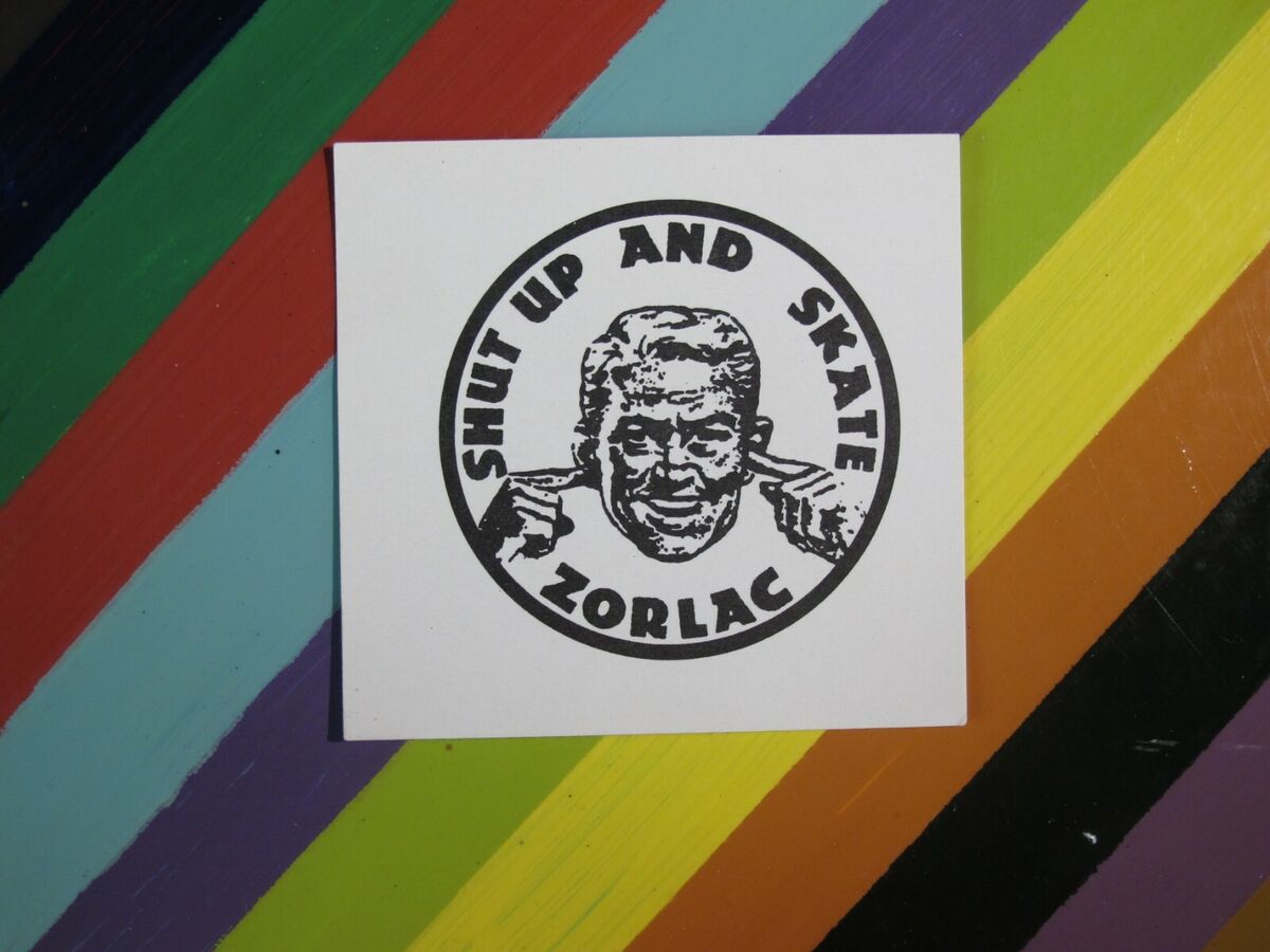 ZORLAC BOARDS VINTAGE 1980's SURF & SKATEBOARD DECAL STICKER