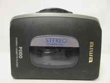 aiwa Stereo Cassette Player PS100 Black Power on NOT WORKING 180921