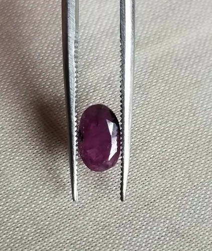 1.28 Ct Natural Purple Sapphire Batakundi Unheated Oval Shape Loose Gemstone - Picture 3 of 3