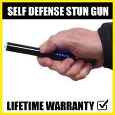 Black Everyday Carry Tactical 20KV High Power Stun Gun Self Defense Tool NEW