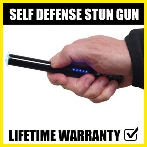 Black Everyday Carry Tactical 20KV High Power Stun Gun Self Defense Tool NEW - Picture 1 of 3