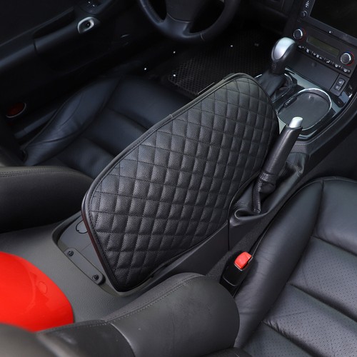 For Corvette C6 Z06 2005-13 Armrest Box Trim Cover Black Leather Protector Trim - Picture 5 of 7