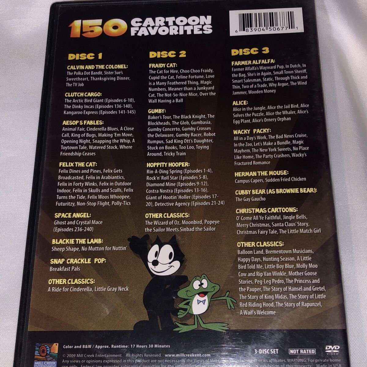 150 Cartoon Favorites (DVD, 3-Disc Set) DVD IN ORIGINAL