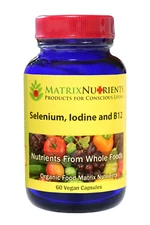 Selenium, Iodine and B12 Organic Supplement