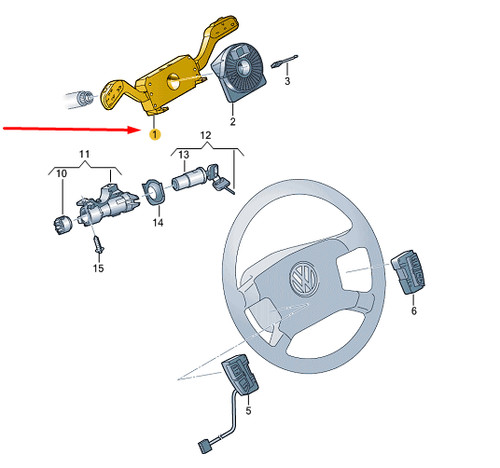 VW TRANSPORTER T5 Cruise Control System Retrofit Kit LHD 7E0998527G - Picture 10 of 10