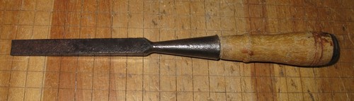 UNMARKED 7/16" BEVEL EDGE SOCKET CHISEL - WITH PITTING - Picture 2 of 4