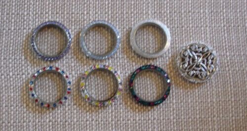 New Origami Owl Large Silver Twist Living Locket Faces and Bases - Picture 18 of 38
