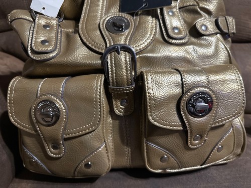 London Fog Handbag Gold - Picture 10 of 12