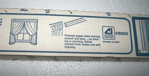 6 Kirsch Heavy Duty Curtain Rods Standard Adjustable 66 to 120" Brackets USA NEW - Picture 6 of 6