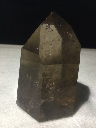 smoky quartz crystal polished 267 grams 3.5 inches tall - Picture 3 of 9