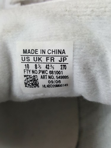 Sneakers uomo ADIDAS SHELL TOE pelle bianca TAGLIA 10 - Foto 6 di 6