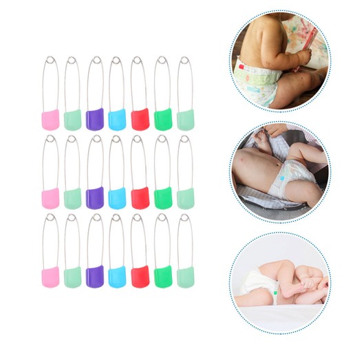 50 Pcs Safety Pin Child Baby Diaper Clips Cloth Pins Heavy Duty Brooch for - Picture 3 of 12