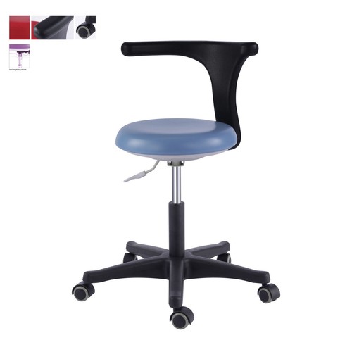 PU Leather Dental Dentist Chair Stools Nurses' Stools Adjustable Mobile Chair AU - Photo 1/5