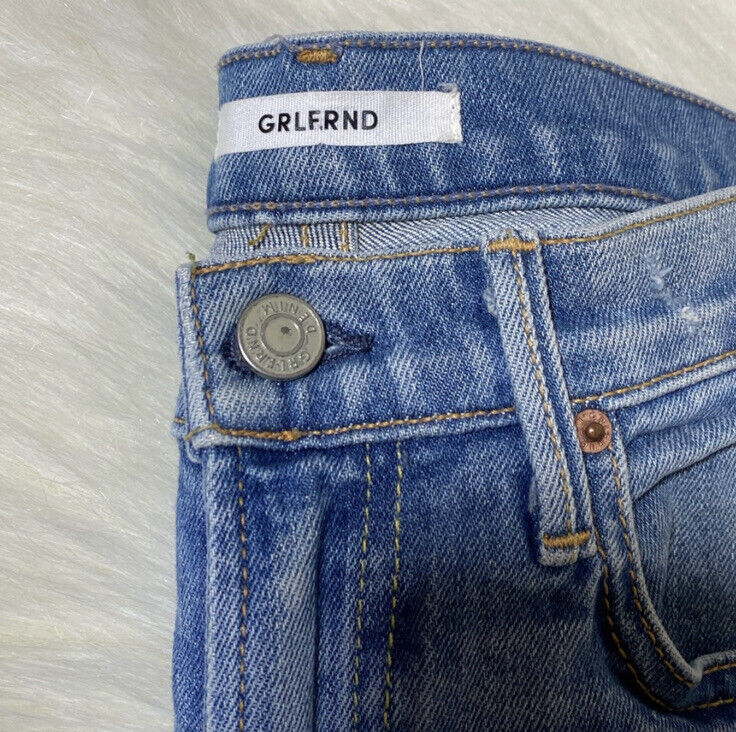 GRLFRND Naomi Womens Jeans Size 24 Slim Straight Light Wash GRLFRND Naomi Womens Jeans Size 24 Slim Straight Light Wash