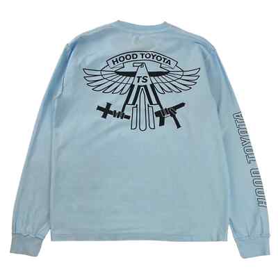 【IONSEOUL】Panasonic Toyota Fleece Hood 4JH668 Travis Scott Hood Toyota Long Sleeve Tee Light Blue (TSCJ