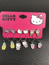 Sanrio Hello Kitty Sweet Treats Stud  Hoop Earrings Set