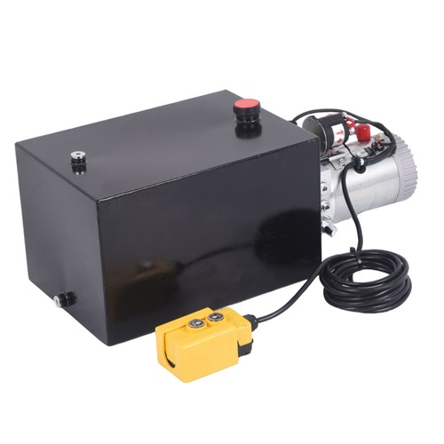 HOMIZEN Hydraulikaggregat Hydraulikpumpe 20L Kippanhängerpumpe Einfachwirkend - Bild 11 von 12