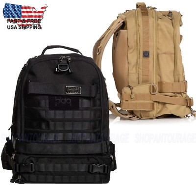 Sullen Men's Blaq Paq Tactical Backpack - Water-Resistant, Multiple Pockets, Padded Laptop Sleeve, MOLLE Webbing, Black - View #9