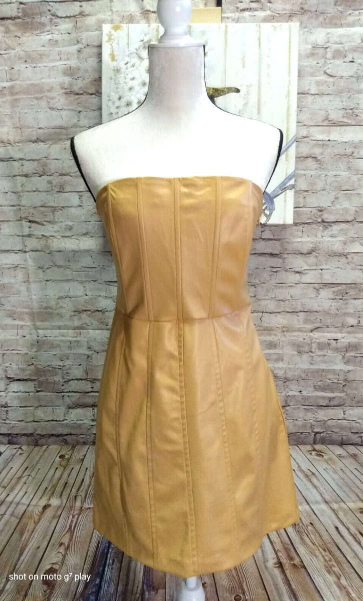 tan leather dress zara Midi Dress Zara Midi Rok Zara Faux Leather Camel Skirt Maxi Dress Brown Leather Dress