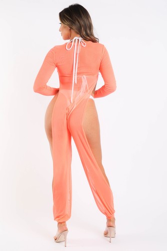 Para mujeres Sexy Malla Cubierta Mono Verano ceñido al cuerpo Ropa de playa Trajes Mangas Largas - Imagen 35 de 48