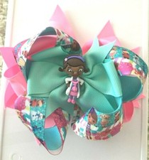 Beautiful Doc McStuffins 6" Inspired Hair Bow