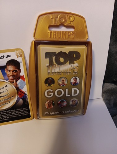 London 2012 Olympics Gold Top Trumps Legends Bolt Anthony Joshua Michael Phelps - Picture 2 of 7