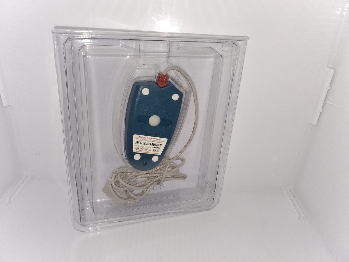 Vintage Microsoft Home Mouse 9-Pin Serial Port In Box W