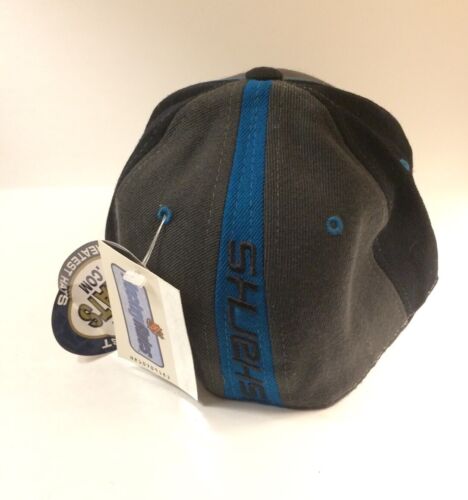 San Jose Sharks Hat Fitted 6 3/4 Cap Zephyr NHL Black Teal Tags - Picture 2 of 10