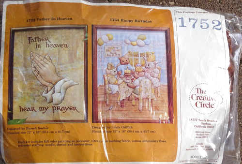 Father In Heaven Creative Circle 1752 Needlepoint Stitchery Kit Praying Hands - Picture 2 of 7