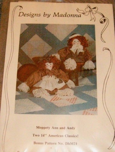 Designs by Madonna Moppety Ann & Andy 14" Classics Muster & Anleitung - 1991  - Bild 1 von 2